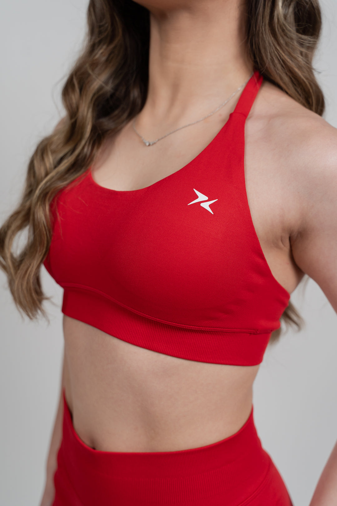 Sculpt Halter Top - Vermelho