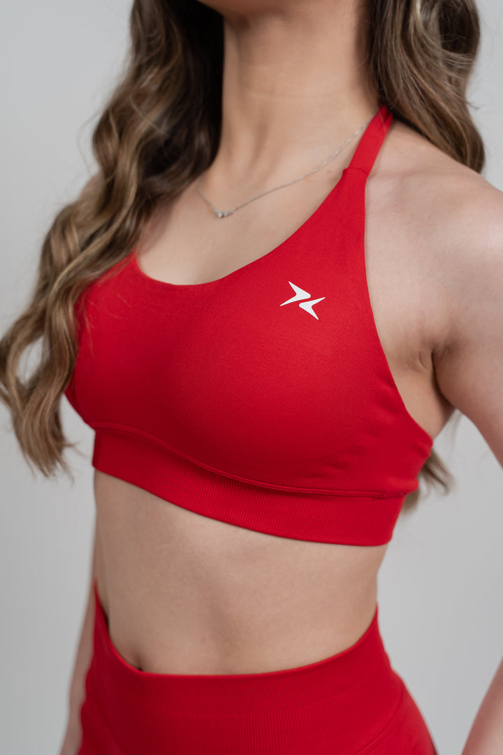 Sculpt Halter Top - Vermelho