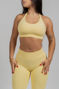 Sculpt Halter Top - Amarelo